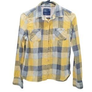 AEO button up flannel Size 8